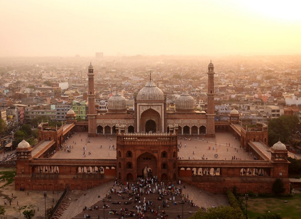 Jama Masjid - The red sandstone structure was built under the orders of the same Mughal emporer of Taj Mahal fame.