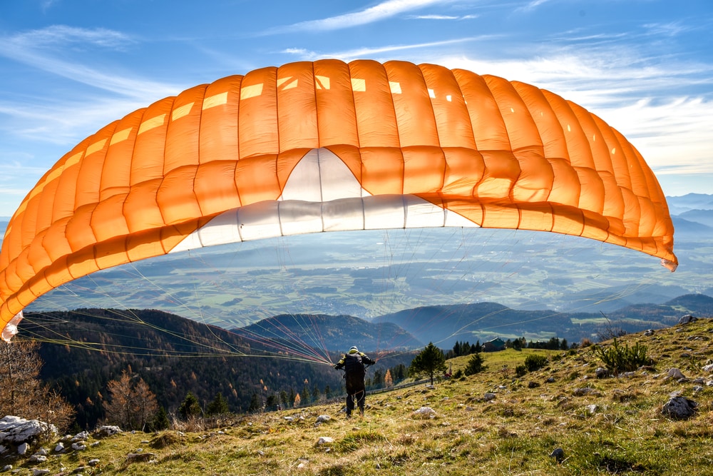 Paragliding in the Himalayas