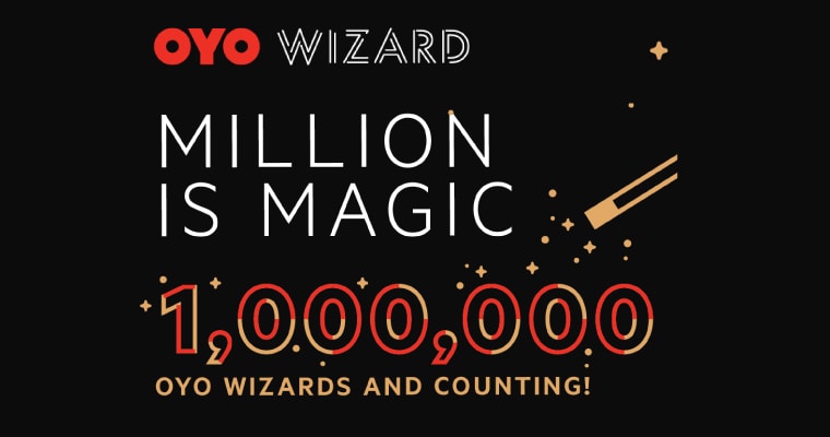 OYO has 1 Million Wizards