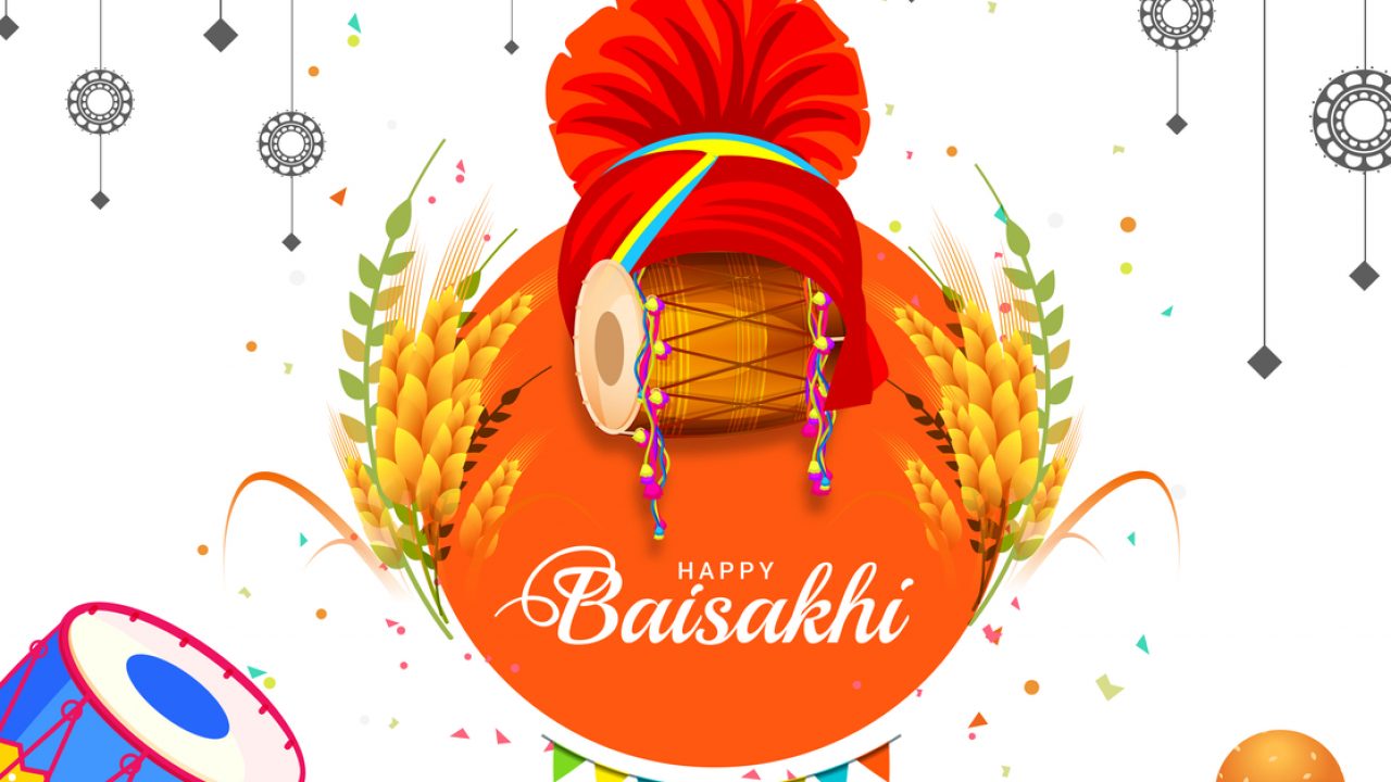 Happy Baisakhi Drawing/ Baisakhi Festival Scenery Drawing/ Baisakhi Poster  Drawing Easy - YouTube